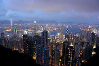 Hong Kong at night, looking down from Victoria Peak