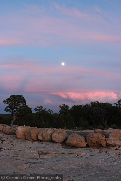 Grand Canyon National Park at dusk