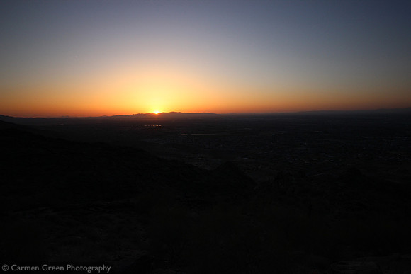 Sunset over Phoenix at Dobbins Lookout