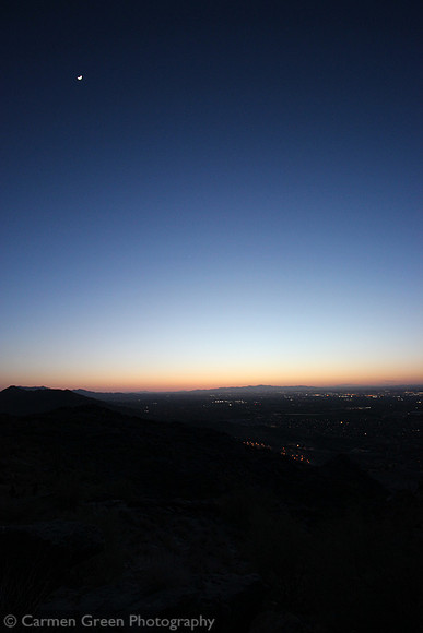 Sunset over Phoenix at Dobbins Lookout