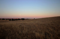 Sunset over a ranch near Chowchilla