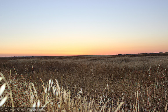 Sunset near Chowchilla, California