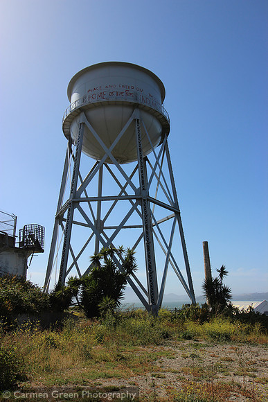 Alcatraz water tower, San Francisco