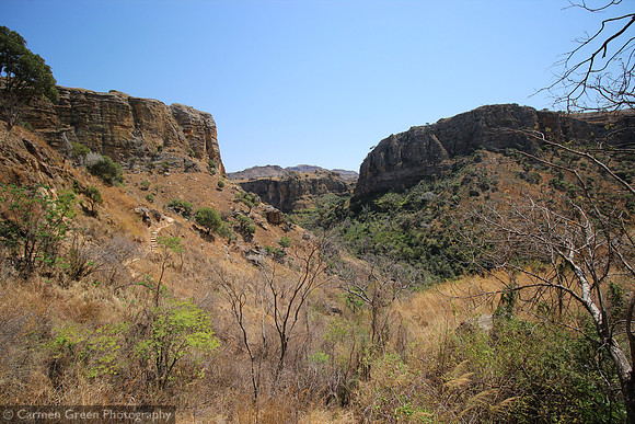 Down through the canyons at Isalo National Park