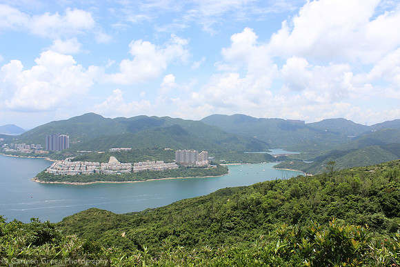 View from the Dragon's back hiking trail (Shek O) towards Stanley